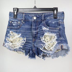 High Rise Jean Shorts